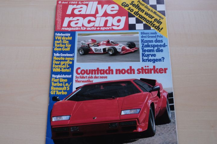 Deckblatt Rallye Racing (06/1985)